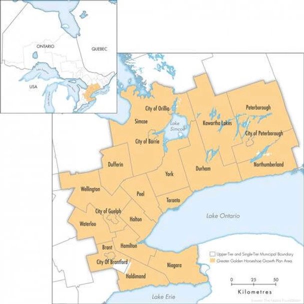broad area surrounding Toronto